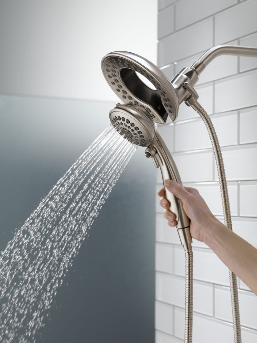 DELTA Universal Showering Components In2ition HSSH 2.5 GPM 5-Setting — Stainless