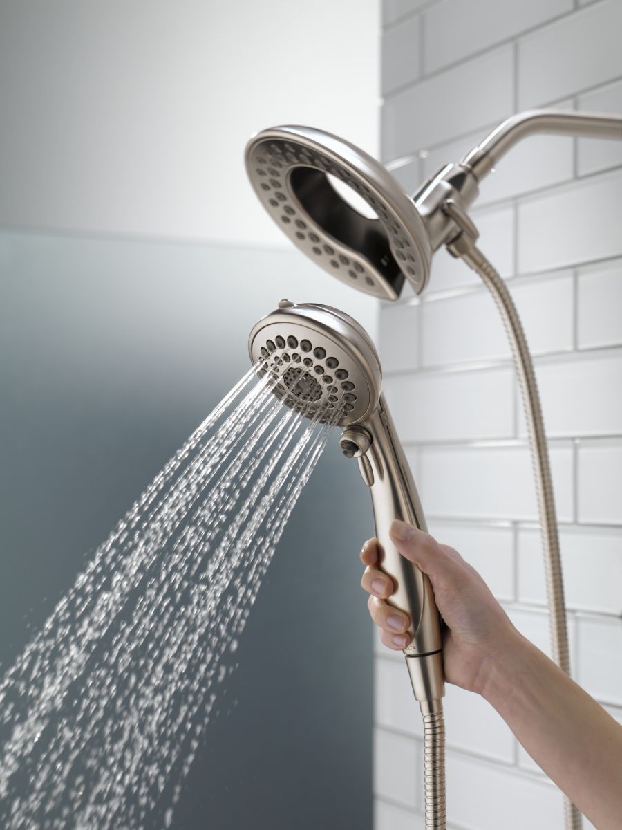 DELTA Universal Showering Components In2ition HSSH 2.5 GPM 5-Setting — Stainless