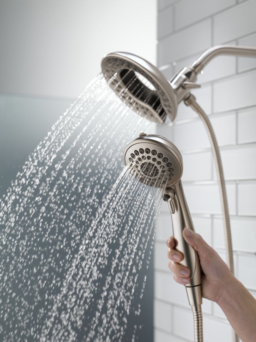 DELTA Universal Showering Components In2ition HSSH 2.5 GPM 5-Setting — Stainless