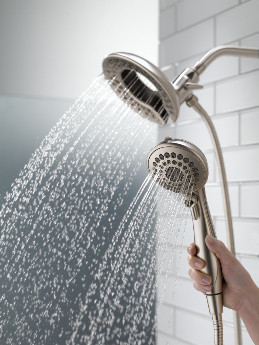 DELTA Universal Showering Components In2ition HSSH 2.5 GPM 5-Setting — Stainless