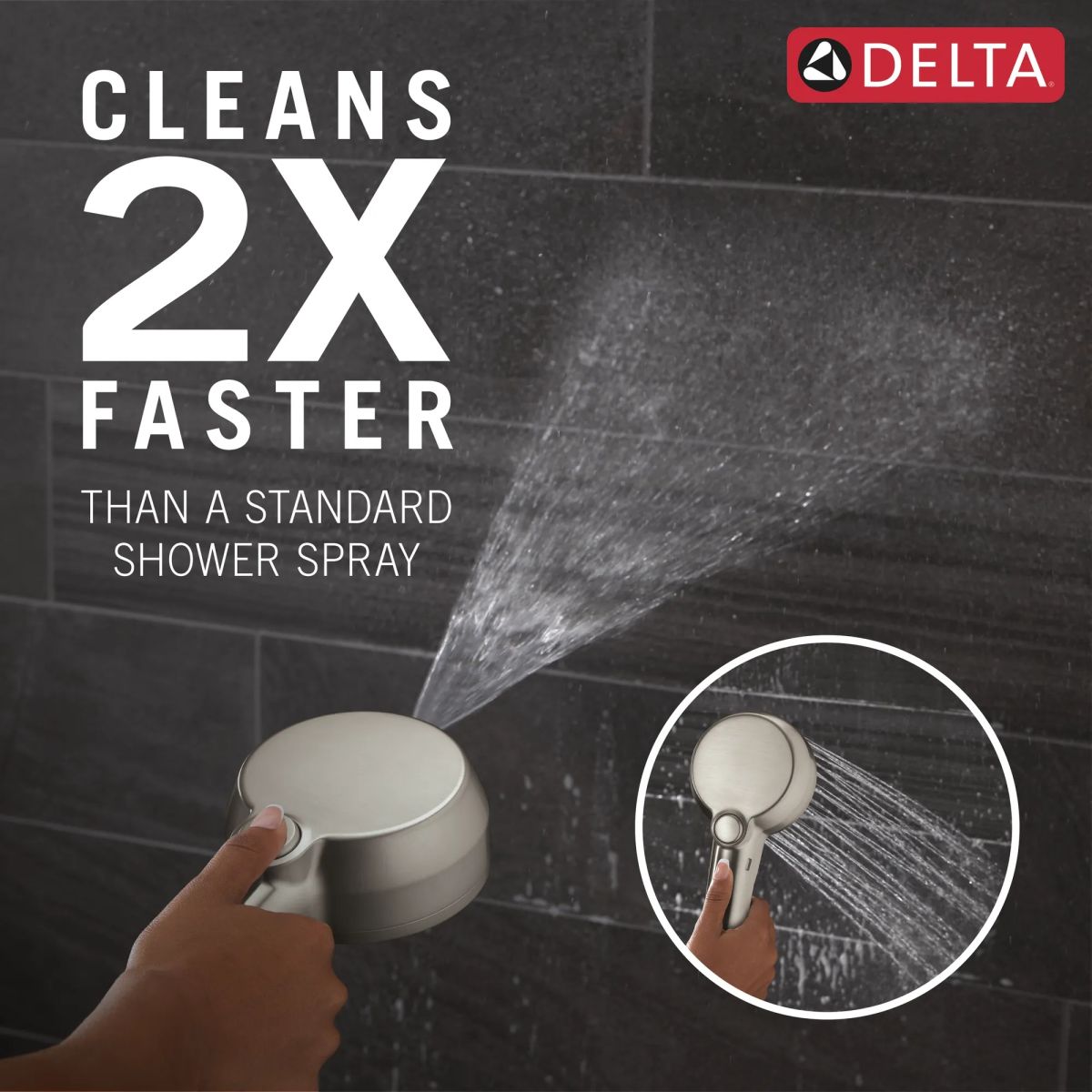 DELTA Universal Showering Components 5-Setting In2ition with ProClean — Stainless