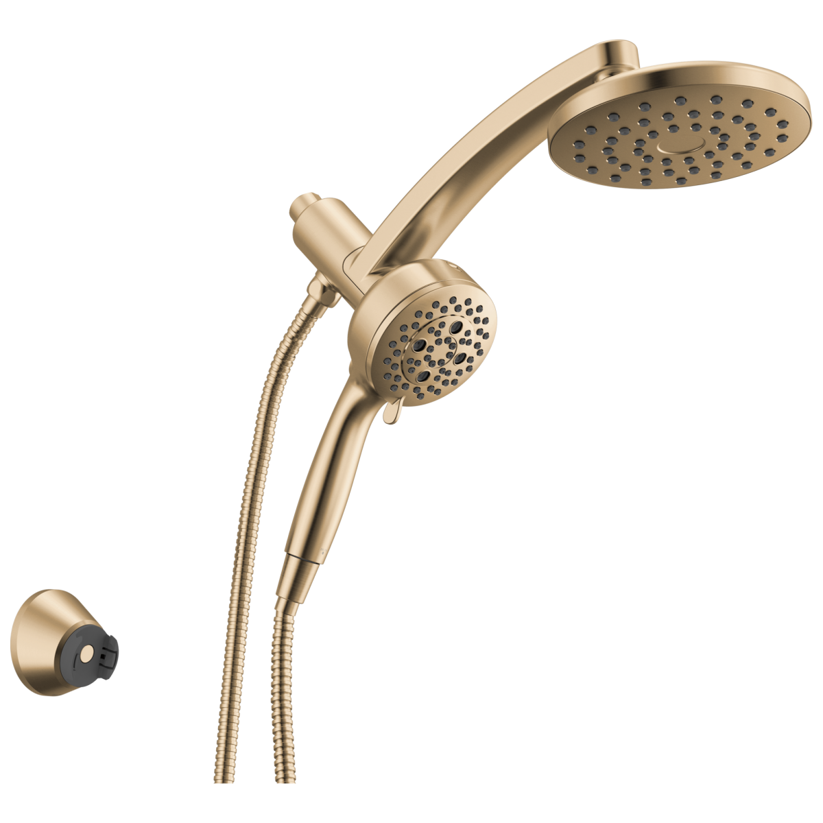 DELTA Universal Showering Components PivotPro 3-in-1 Combination Shower — Lumicoat® Champagne Bronze