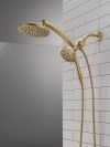 DELTA Universal Showering Components PivotPro 3-in-1 Combination Shower — Lumicoat® Champagne Bronze