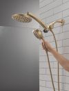 DELTA Universal Showering Components PivotPro 3-in-1 Combination Shower — Lumicoat® Champagne Bronze