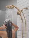 DELTA Universal Showering Components PivotPro 3-in-1 Combination Shower — Lumicoat® Champagne Bronze