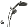 DELTA Universal Showering Components PivotPro 3-in-1 Combination Shower — Lumicoat® Black Stainless