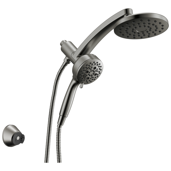 DELTA Universal Showering Components PivotPro 3-in-1 Combination Shower — Lumicoat® Black Stainless
