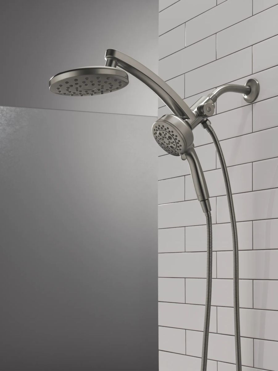 DELTA Universal Showering Components PivotPro 3-in-1 Combination Shower — Lumicoat® Black Stainless