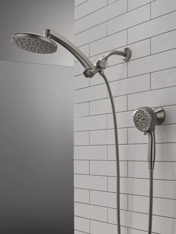 DELTA Universal Showering Components PivotPro 3-in-1 Combination Shower — Lumicoat® Black Stainless