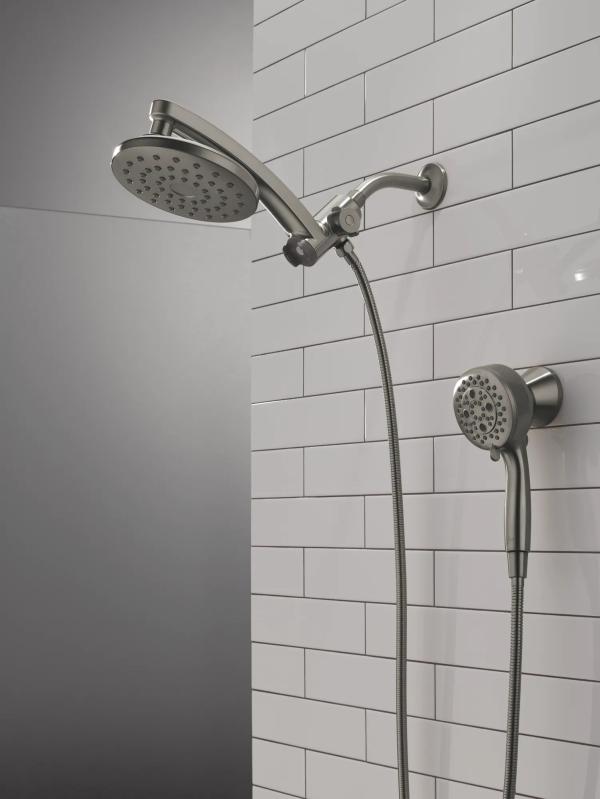 DELTA Universal Showering Components PivotPro 3-in-1 Combination Shower — Lumicoat® Black Stainless