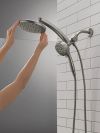 DELTA Universal Showering Components PivotPro 3-in-1 Combination Shower — Lumicoat® Black Stainless