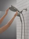 DELTA Universal Showering Components PivotPro 3-in-1 Combination Shower — Lumicoat® Black Stainless