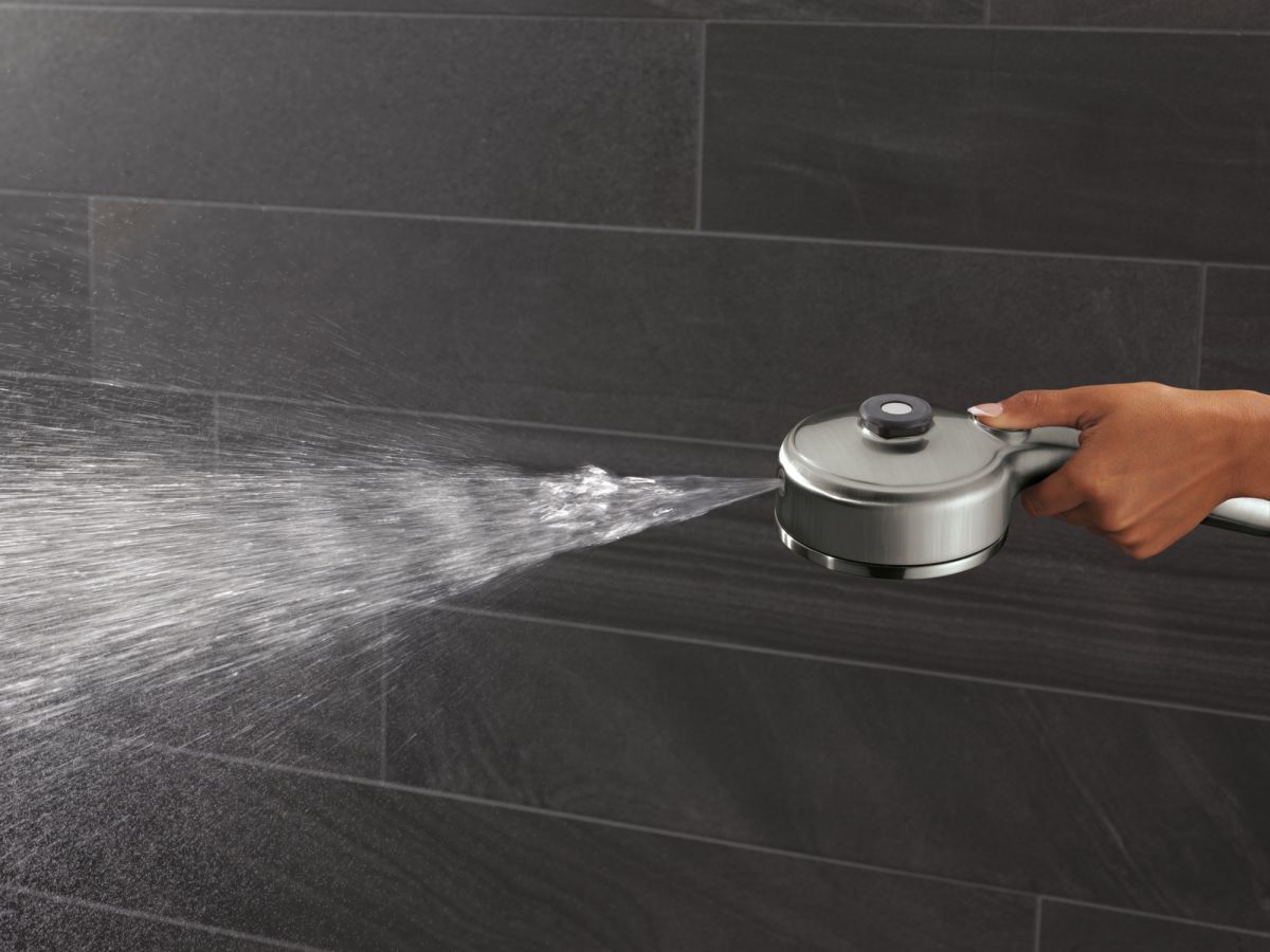 DELTA Universal Showering Components PivotPro 3-in-1 Combination Shower — Lumicoat® Black Stainless