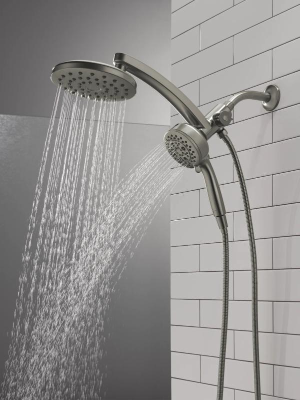 DELTA Universal Showering Components PivotPro 3-in-1 Combination Shower — Lumicoat® Black Stainless