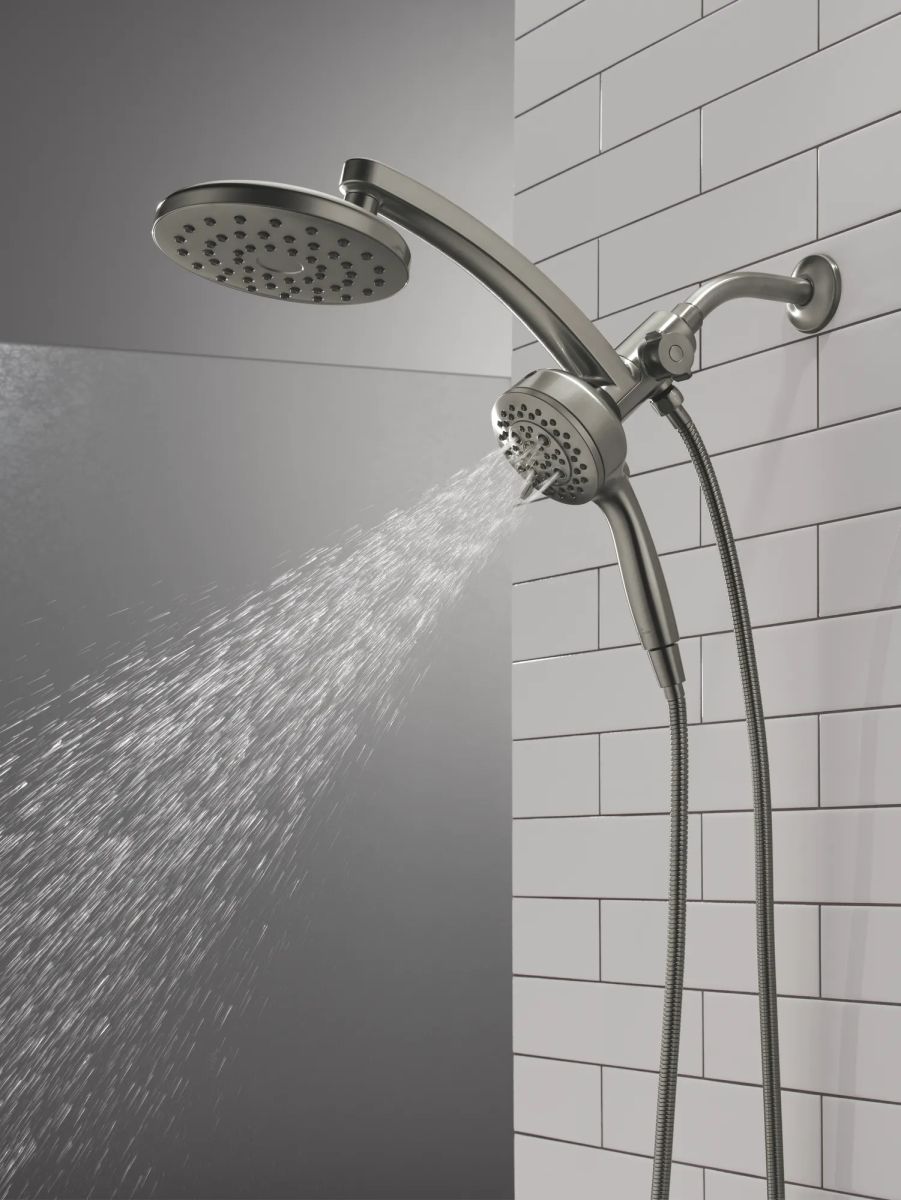 DELTA Universal Showering Components PivotPro 3-in-1 Combination Shower — Lumicoat® Black Stainless
