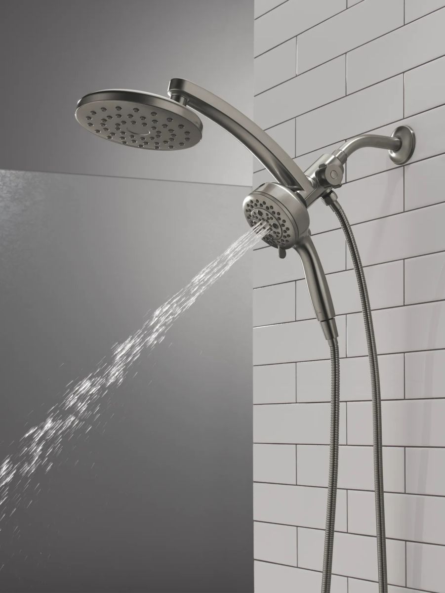 DELTA Universal Showering Components PivotPro 3-in-1 Combination Shower — Lumicoat® Black Stainless