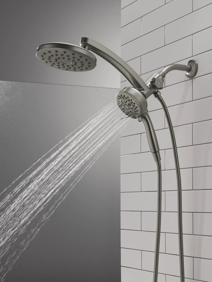 DELTA Universal Showering Components PivotPro 3-in-1 Combination Shower — Lumicoat® Black Stainless