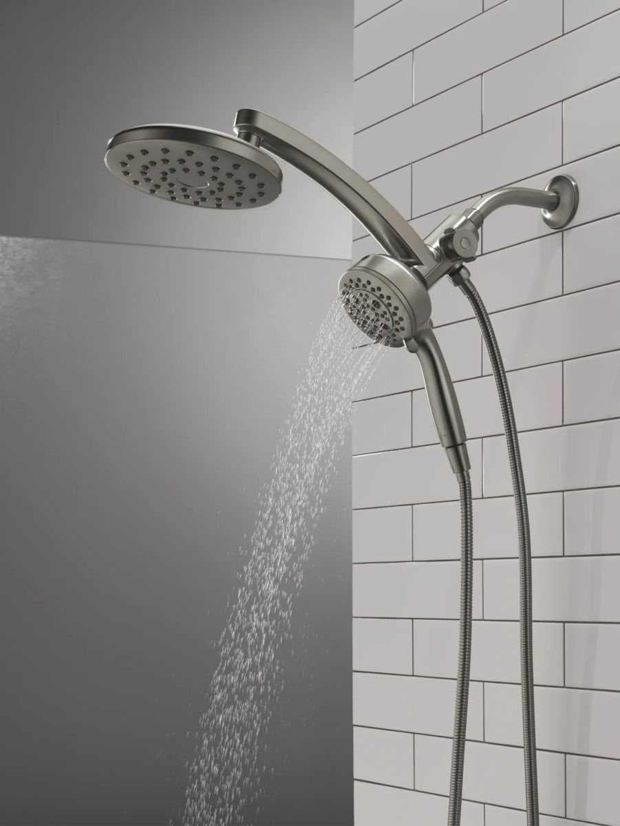 DELTA Universal Showering Components PivotPro 3-in-1 Combination Shower — Lumicoat® Black Stainless