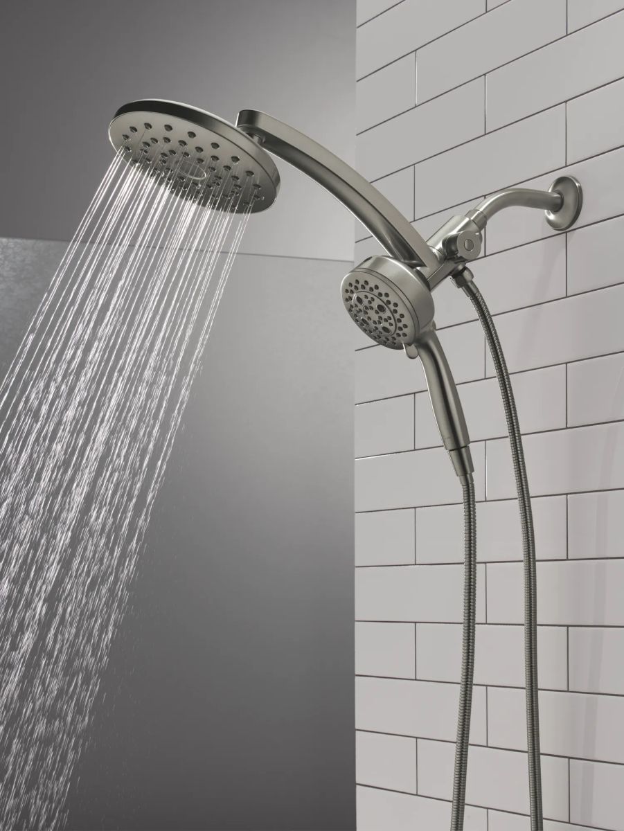 DELTA Universal Showering Components PivotPro 3-in-1 Combination Shower — Lumicoat® Black Stainless