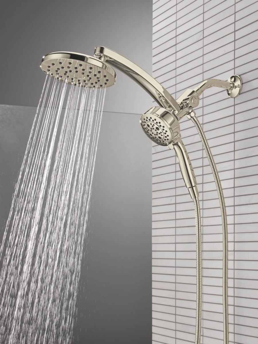 DELTA Universal Showering Components PivotPro 3-in-1 Combination Shower — Lumicoat® Polished Nickel