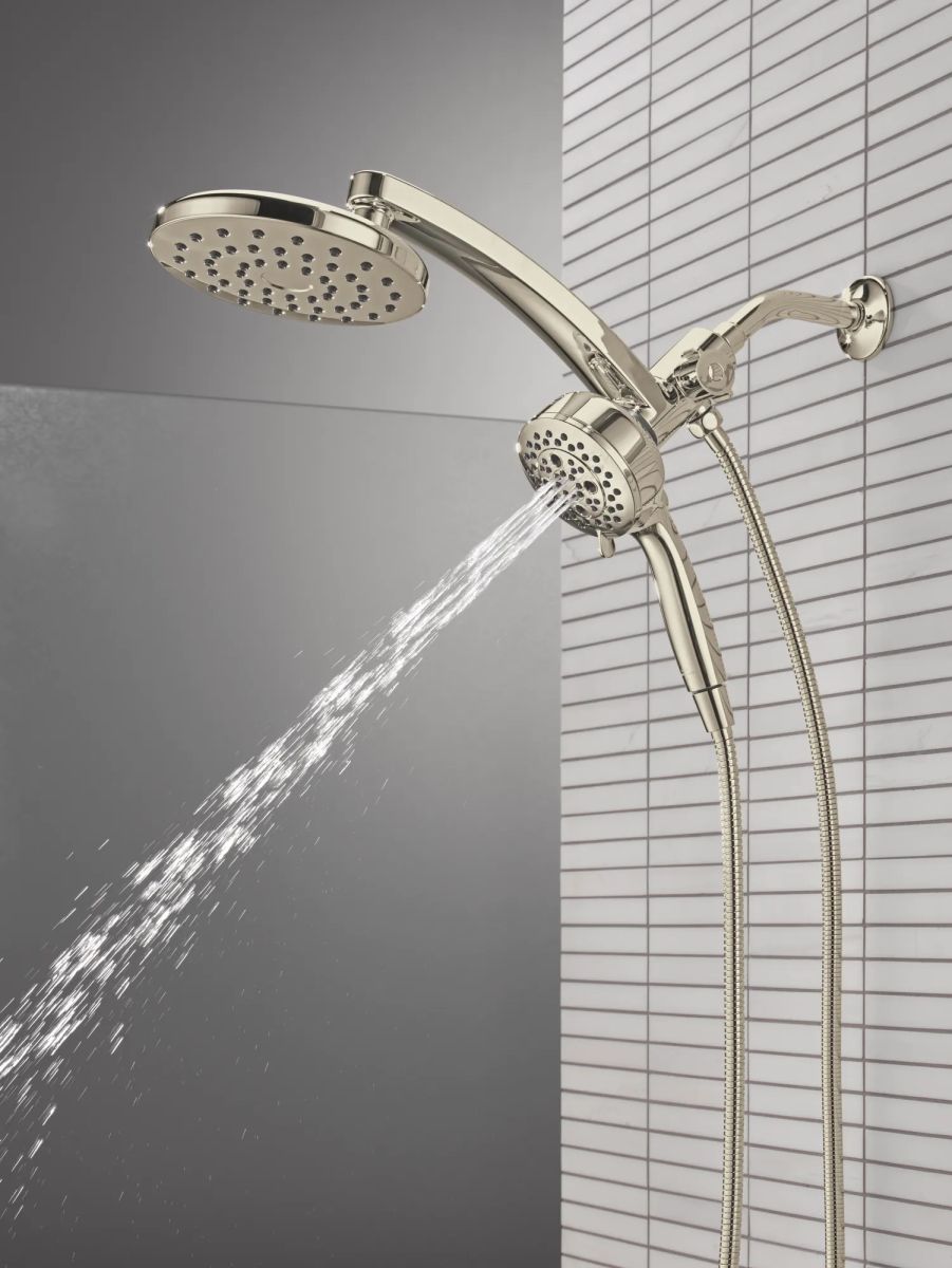 DELTA Universal Showering Components PivotPro 3-in-1 Combination Shower — Lumicoat® Polished Nickel