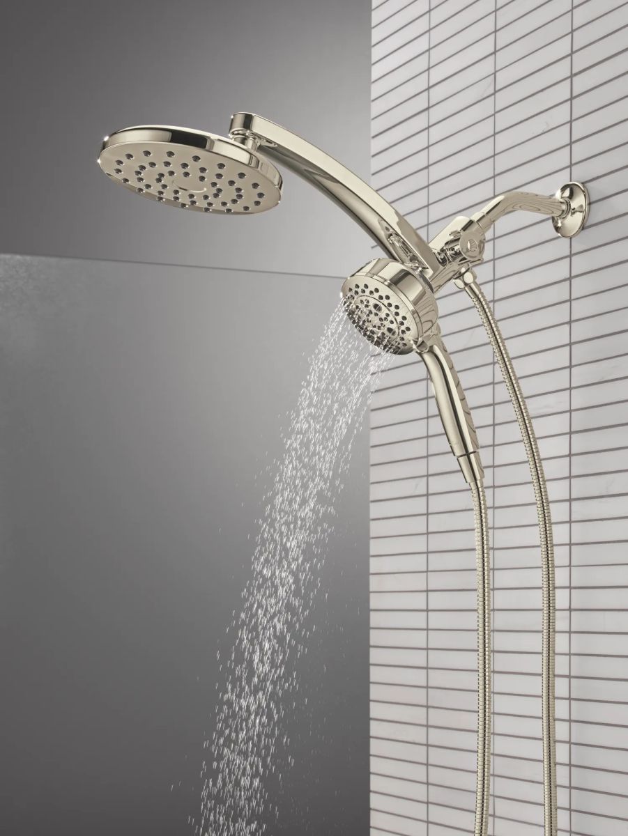 DELTA Universal Showering Components PivotPro 3-in-1 Combination Shower — Lumicoat® Polished Nickel