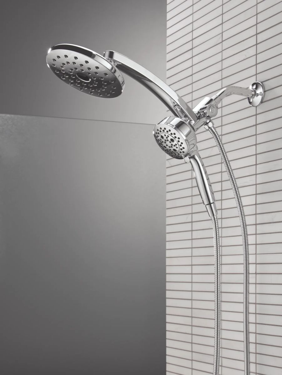 DELTA Universal Showering Components PivotPro 3-in-1 Combination Shower — Lumicoat® Chrome