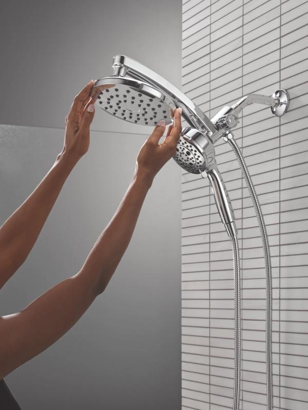 DELTA Universal Showering Components PivotPro 3-in-1 Combination Shower — Lumicoat® Chrome