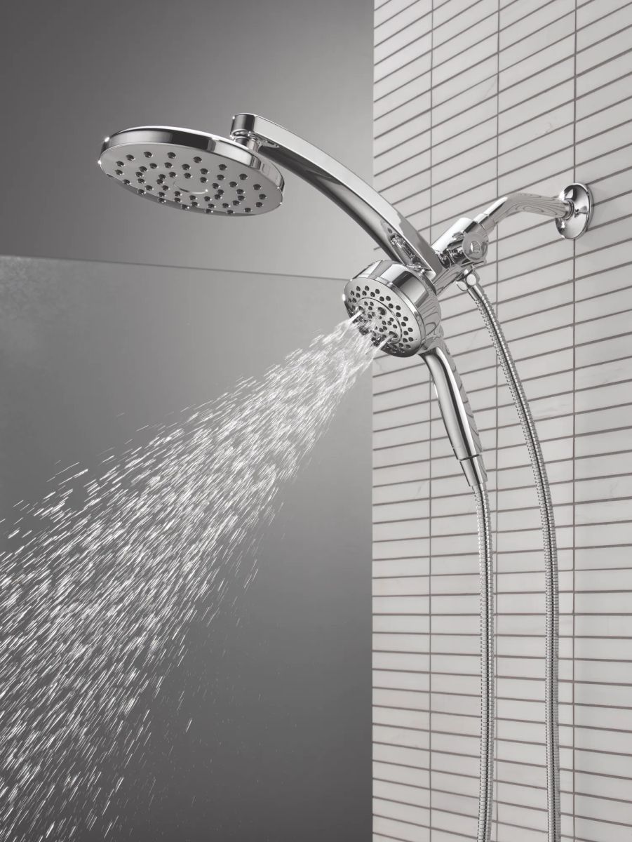 DELTA Universal Showering Components PivotPro 3-in-1 Combination Shower — Lumicoat® Chrome