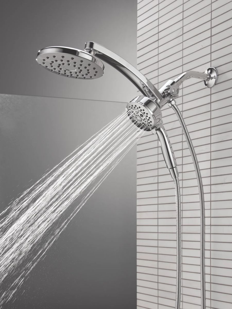 DELTA Universal Showering Components PivotPro 3-in-1 Combination Shower — Lumicoat® Chrome