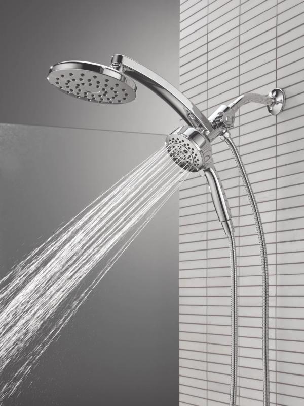 DELTA Universal Showering Components PivotPro 3-in-1 Combination Shower — Lumicoat® Chrome