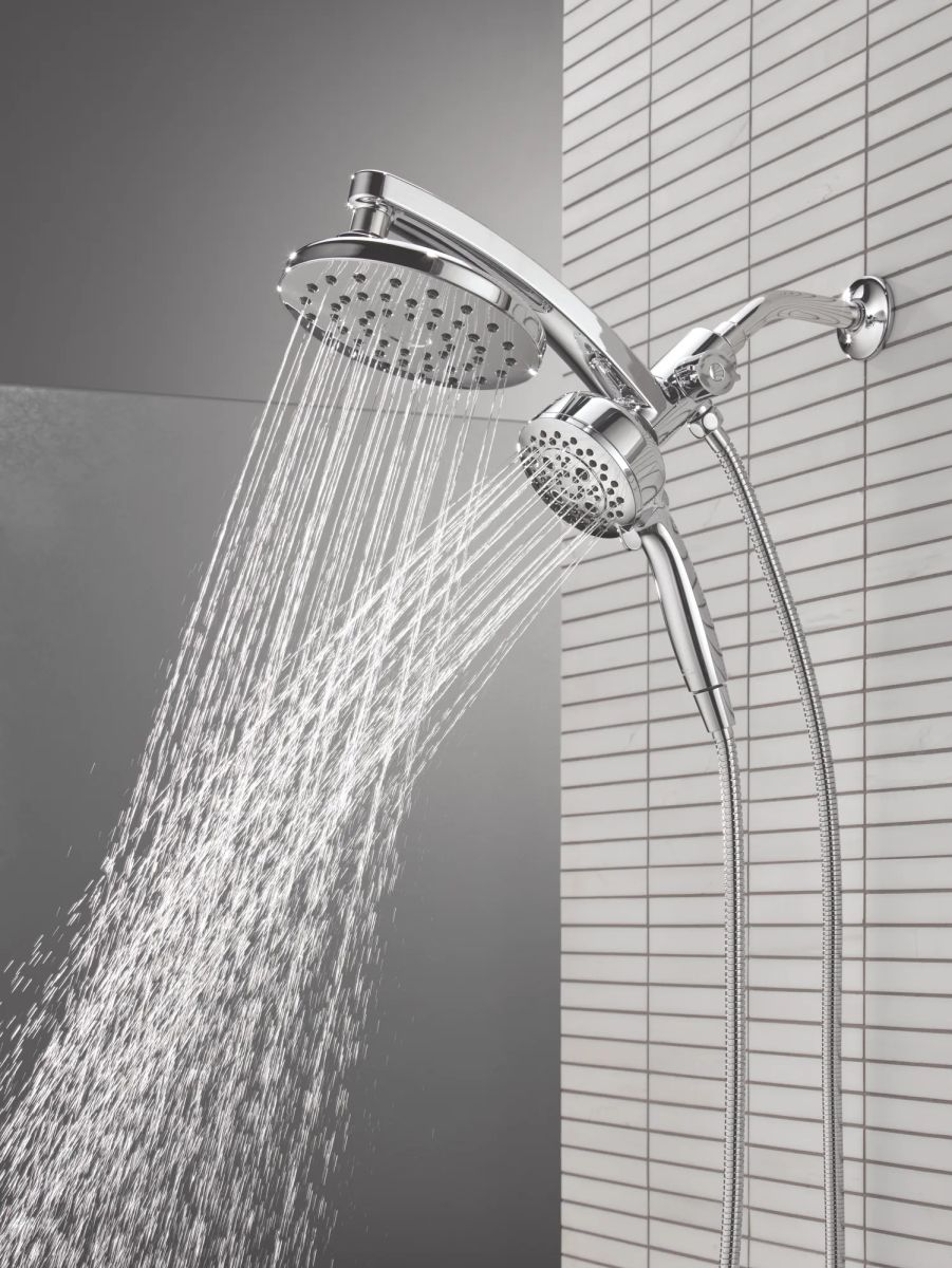DELTA Universal Showering Components PivotPro 3-in-1 Combination Shower — Lumicoat® Chrome