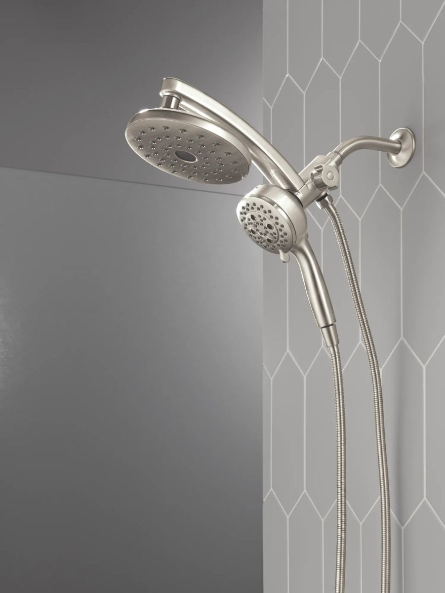 DELTA Universal Showering Components PivotPro 3-in-1 Combination Shower — Lumicoat® Stainless