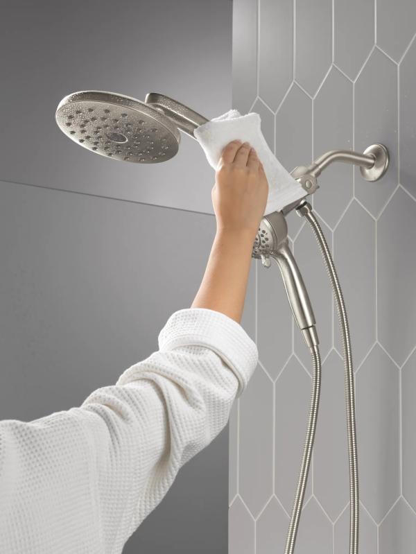 DELTA Universal Showering Components PivotPro 3-in-1 Combination Shower — Lumicoat® Stainless