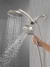 DELTA Universal Showering Components PivotPro 3-in-1 Combination Shower — Lumicoat® Stainless