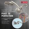 DELTA Universal Showering Components PivotPro 3-in-1 Combination Shower — Lumicoat® Stainless