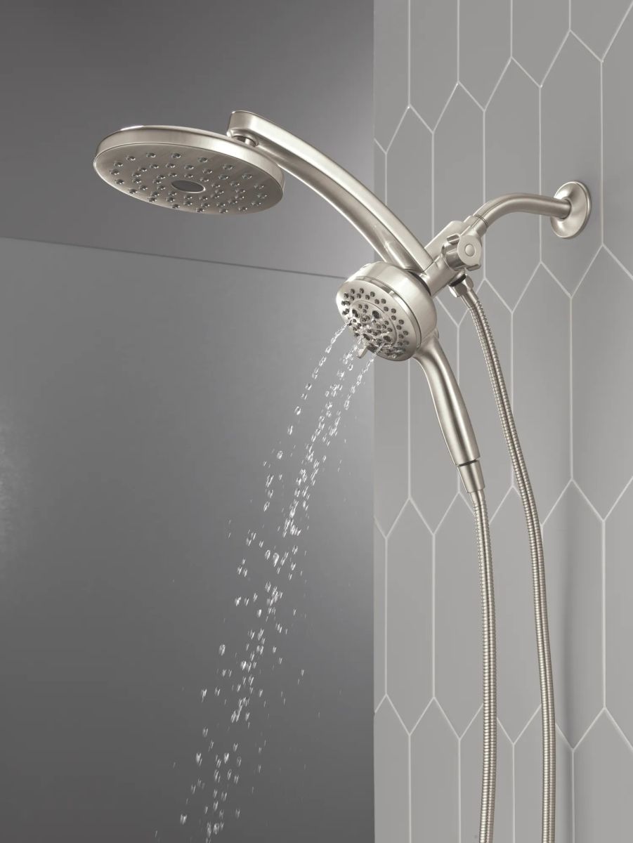DELTA Universal Showering Components PivotPro 3-in-1 Combination Shower — Lumicoat® Stainless