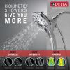 DELTA Universal Showering Components In2ition H2OKINETIC 5-Setting Two-in-One Shower — Chrome