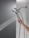 DELTA Universal Showering Components In2ition H2OKINETIC 5-Setting Two-in-One Shower — Chrome