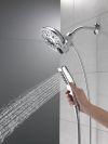 DELTA Universal Showering Components In2ition H2OKINETIC 5-Setting Two-in-One Shower — Chrome