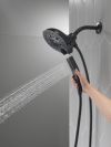DELTA Universal Showering Components In2ition H2OKINETIC 5-Setting Two-in-One Shower — Matte Black