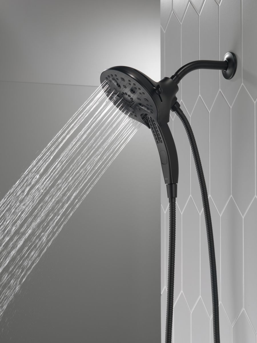 DELTA Universal Showering Components In2ition H2OKINETIC 5-Setting Two-in-One Shower — Matte Black