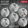 DELTA Universal Showering Components In2ition H2OKINETIC 5-Setting Two-in-One Shower — Lumicoat® Black Stainless