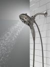 DELTA Universal Showering Components In2ition H2OKINETIC 5-Setting Two-in-One Shower — Lumicoat® Black Stainless