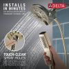 DELTA Universal Showering Components In2ition H2OKINETIC 5-Setting Two-in-One Shower — Lumicoat® Polished Nickel