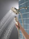 DELTA Universal Showering Components In2ition H2OKINETIC 5-Setting Two-in-One Shower — Lumicoat® Polished Nickel