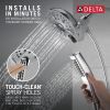 DELTA Universal Showering Components In2ition H2OKINETIC 5-Setting Two-in-One Shower — Lumicoat® Chrome