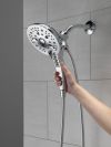 DELTA Universal Showering Components In2ition H2OKINETIC 5-Setting Two-in-One Shower — Lumicoat® Chrome