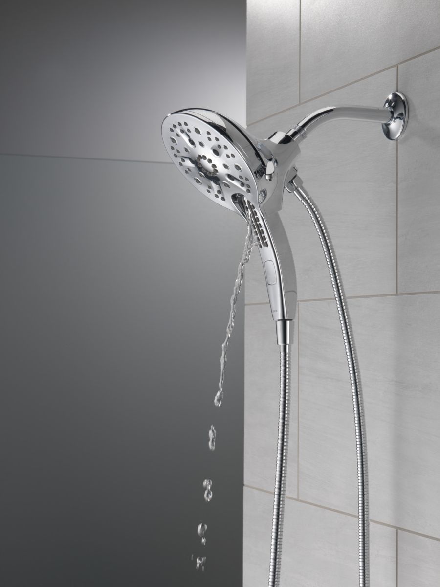 DELTA Universal Showering Components In2ition H2OKINETIC 5-Setting Two-in-One Shower — Lumicoat® Chrome