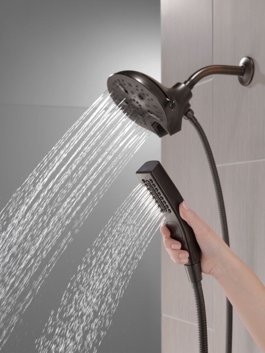 DELTA Universal Showering Components In2ition H2OKINETIC 5-Setting Two-in-One Shower — Venetian Bronze